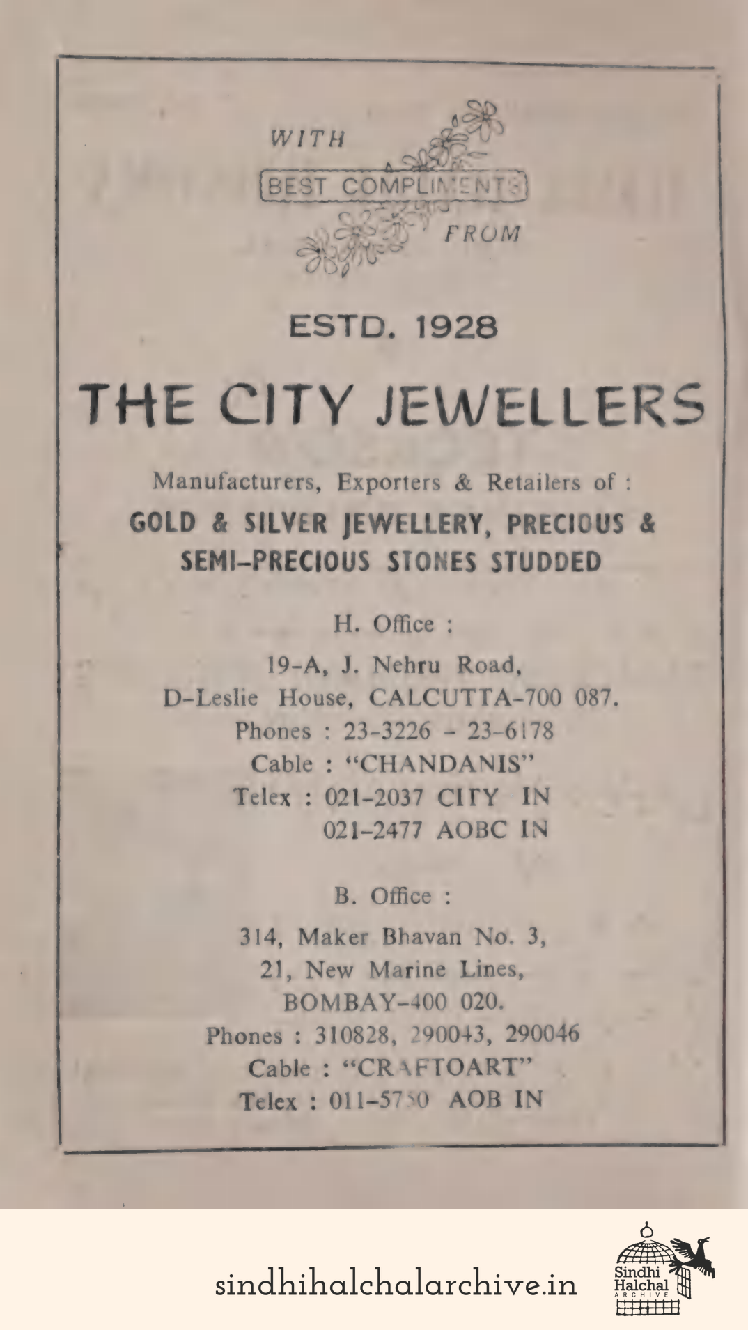 Image of AD The City Jewellers